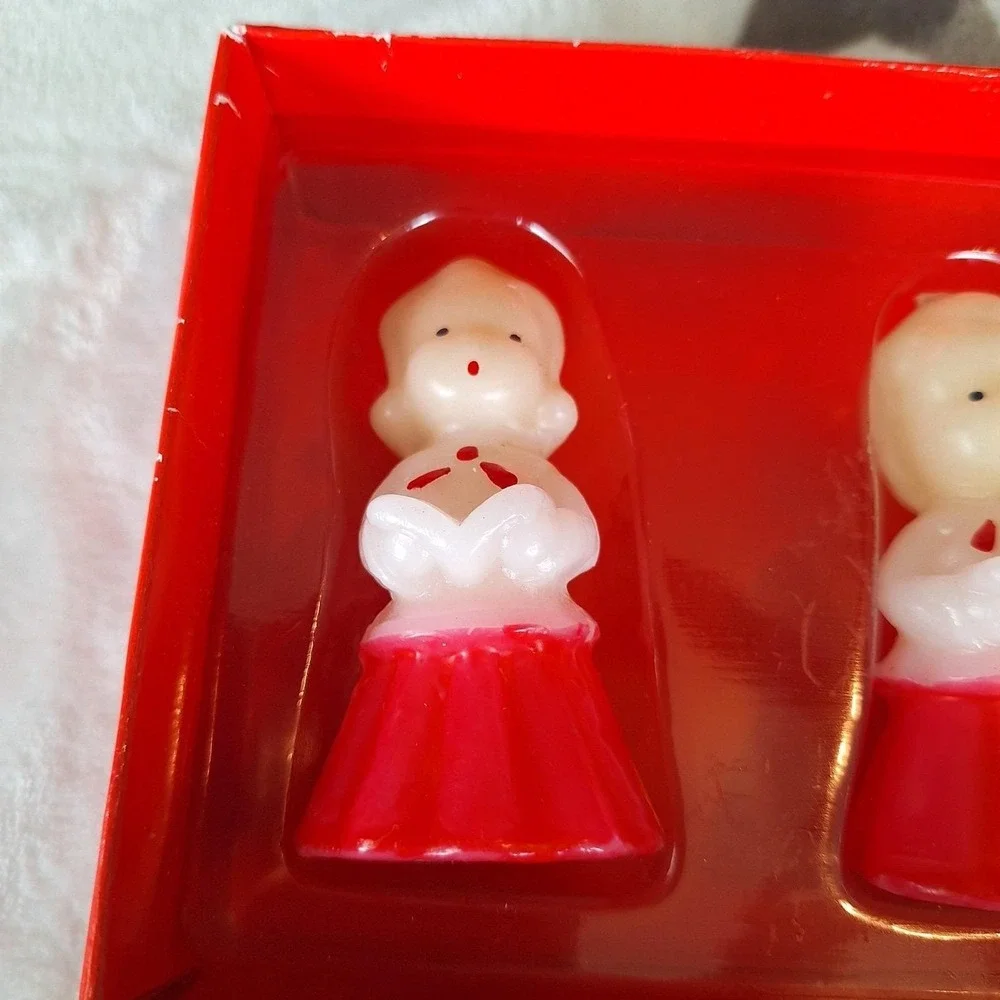 Vintage 2005 Radko Christmas Caroler Candles Set of 3 NIB Vermont Country Store